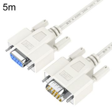 Picture of JINGHUA B110 Male To Female DB Cable RS232 Serial COM Cord Printer Device Connection Line, Size: 5m (Beige)