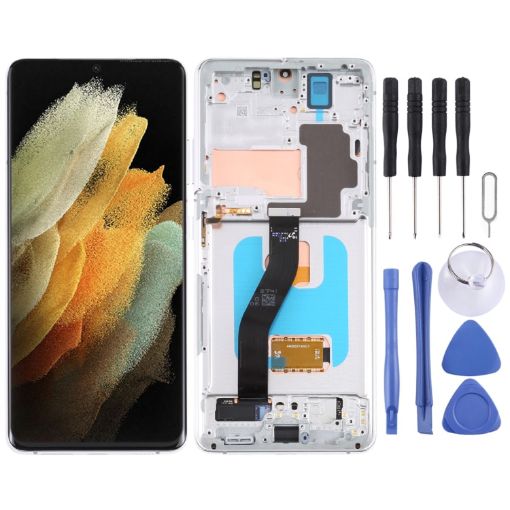 Samsung Galaxy S21 Ultra 5G LCD Screen Assembly (Silver) - 1