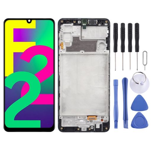 Samsung Galaxy F22 Super AMOLED LCD Screen with Frame - 1