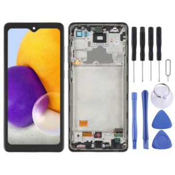 Samsung Galaxy A72 SM-A725 OLED LCD Screen 6.36" Digitizer Full Assembly Black - 1