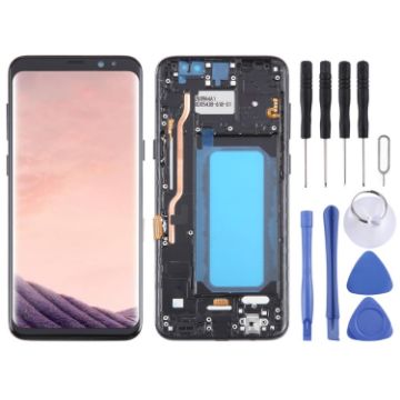 Samsung Galaxy S8+ SM-G955 LCD Screen Digitizer Assembly (Black) - 1