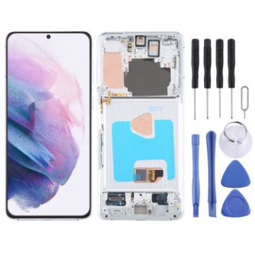 Samsung Galaxy S21+ 5G SM-G996B OLED LCD Screen Digitizer Assembly Silver - 1