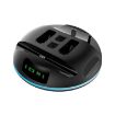 Colorful Lights Handle Charger for Nintendo Switch Lite - Black - 1