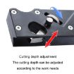Woodworking Hand Planer, Red Color, Adjustable Depth, 6 Blades - 4