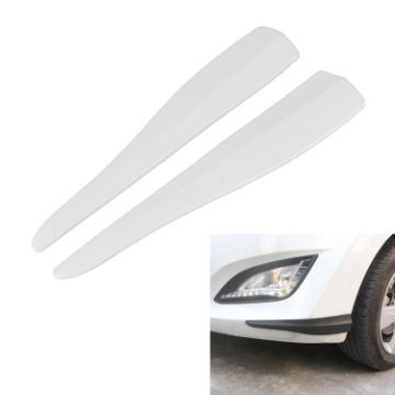 Picture of 1 Pair Car Solid Color Silicone Bumper Strip, Style: Short (White)