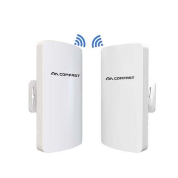 Picture of 1 Pair COMFAST CF-E113A 3KM 300Mbps 5.8 Ghz High-Power Outdoor Engineering CPE Matching Bridge Set, US/EU Plug