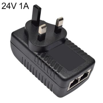 24V 1A Router AP Wireless POE/LAD Power Adapter (UK Plug) - 1