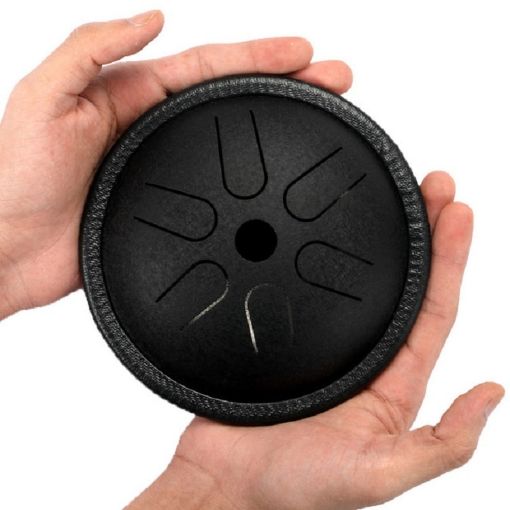 Pocket Drum Ethereal Hand Drumming Percussion Instrument (Obsidian) - 1
