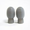 4 PCS Drum Sticks Silicone Head Drum Cover - Gray - 2