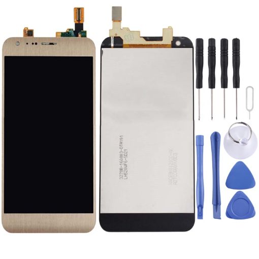 LCD Screen for LG X Cam/K580 Full Assembly (Gold) - 1
