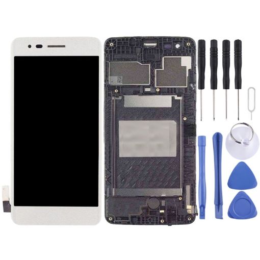 LG K8 2017 US215 M210 M200N LCD Screen with Digitizer - Silver - 1