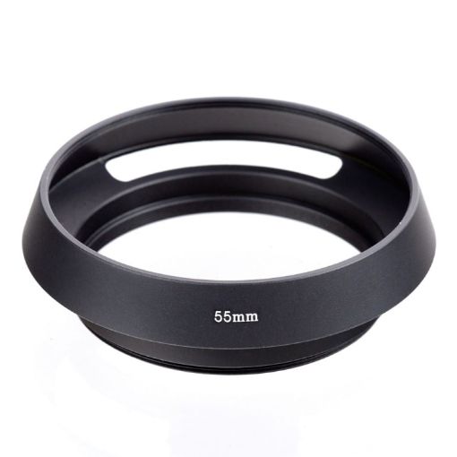 Metal Vented Lens Hood for Leica Lens - 55mm (Black) - 1