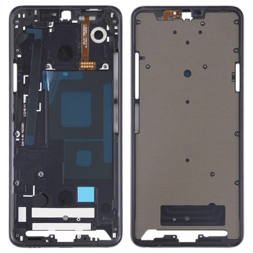 Black Front Housing LCD Frame Bezel Plate for LG G7 ThinQ/G710 - 1