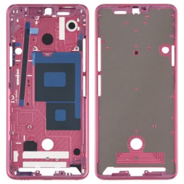 LG G7 ThinQ/G710 Front Housing LCD Frame Bezel Plate - Pink - 1