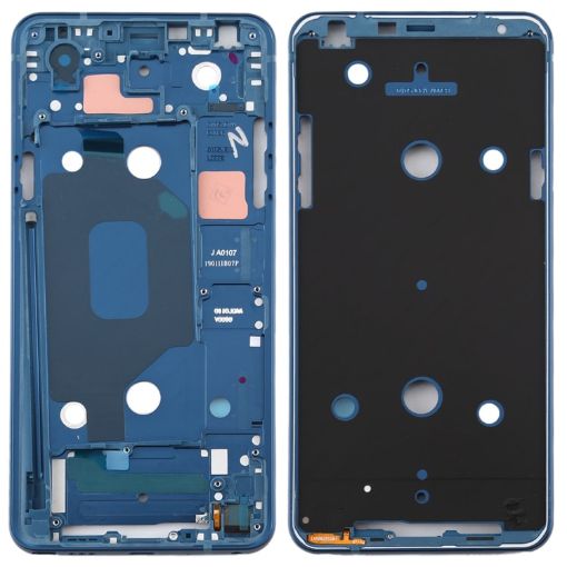 Blue Front Housing LCD Frame Bezel Plate for LG Q Stylo 4 Q710 - 1