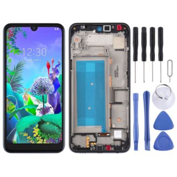 LCD Screen for LG Q60 Double SIM Digitizer Assembly with Frame - 1