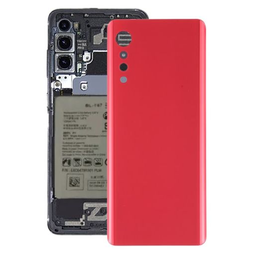 Red Battery Back Cover for LG Velvet 5G LM-G900N LM-G900EM - 1