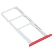 SIM Card Tray + Micro SD Card Tray for LG K22 (Red) - 2