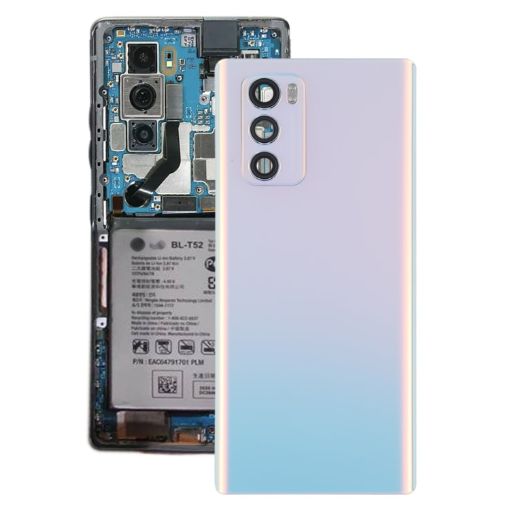 White Back Battery Cover for LG Wing 5G LMF100N LM-F100V - 1