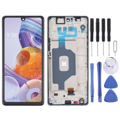 LCD Screen for LG Stylo 6/K71 Digitizer Assembly with Frame - 1