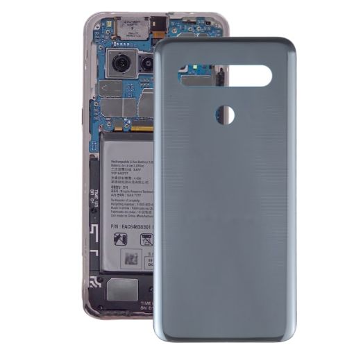 Black Back Battery Cover for LG K61 LM-Q630EAW - 1