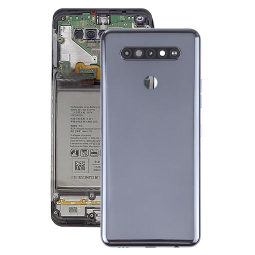 Black Back Battery Cover for LG K51s LM-K510 - Genuine Replacement - 1