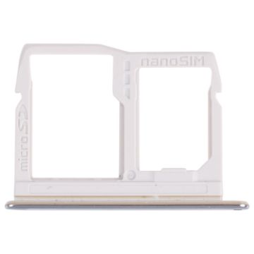 Nano SIM Card Tray + Micro SD Card Tray for LG Stylo 6/K71 Silver - 1