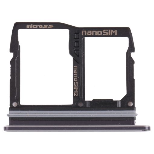 Nano SIM Card Tray + Micro SD Card Tray for LG Wing 5G - Black - 1