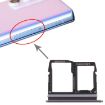 Nano SIM Card Tray + Micro SD Card Tray for LG Wing 5G - Black - 4