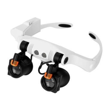 Headband Magnifying Glasses with Light Source - 21 Different Multiples - 1