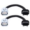 2 PCS H13 Car HID Xenon Headlight Male to Female Conversion Cable - 1