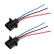 H13 Bulb Holder Base Male Socket with Wire - 1 Pair - 1