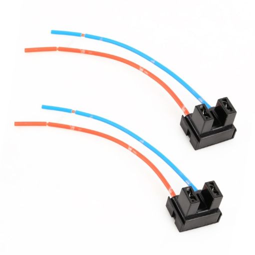 2 PCS Car H7 Elbow Bulb Holder Base Female Socket with Wire - 1