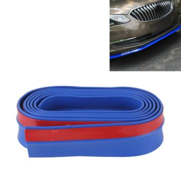 Universal 2.5m Car Front Bumper Lip Splitter Spoiler Skirt (Blue) - 1