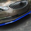 Universal 2.5m Car Front Bumper Lip Splitter Spoiler Skirt (Blue) - 9