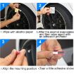 8M Flexible Car Wheel Hub TRIM Mouldings - Purple - 6