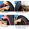 8M Flexible Car Wheel Hub TRIM Mouldings - Purple - 7