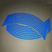 Picture of Motorcycle 18inch Wheel Stickers Modified Wheel Reflective Stickers (Blue)