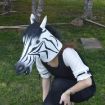 Emulsion Horse Head Zebra Mask for Men and Women - 5