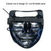 LED Halloween Festival Party X Face Seam Mouth Mask Blue+Ice Blue - 4
