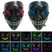 Halloween Festival Party LED Luminescence Mask (Orange Purple) - 6
