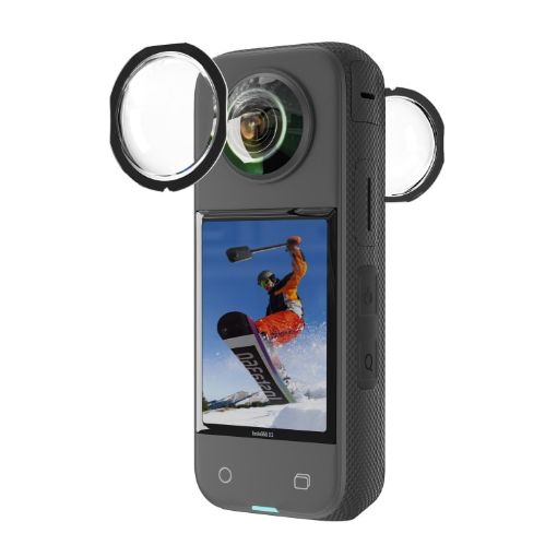 Insta360 X3 STARTRC Lens Guard PC Protective Cover - Black - 1