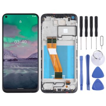 LCD Screen and Digitizer Assembly for Nokia 3.4/5.4 (Black) - 1