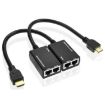 HDMI Extender by Cat5e/6 LAN Cable 30M/1080P - Black - 1