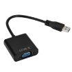 USB3.0 to VGA Converter Cable - 720P Resolution (Black) - 2