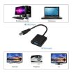 USB3.0 to VGA Converter Cable - 720P Resolution (Black) - 5