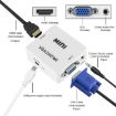 HOWEI HW-2107 HD 1080P Mini VGA to HDMI Scaler Box Audio Video Digital Converter - 6