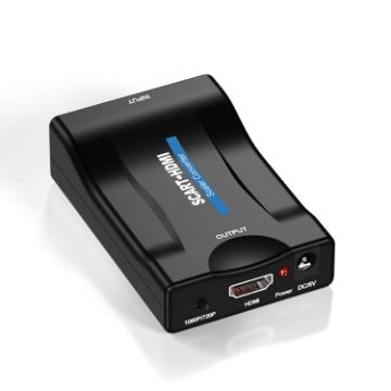 SCART to HDMI Converter - HDTV1080P HD (Black) - 1