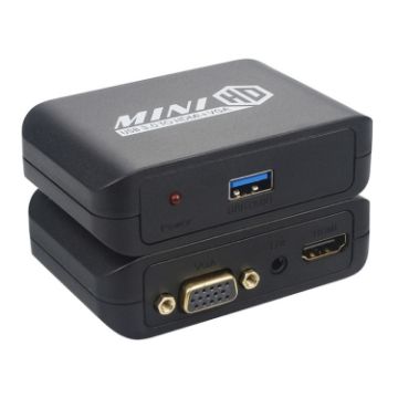 USB3.0 to HDMI+VGA Adapter - Fast Data Transfer - Dual Display Support - 1