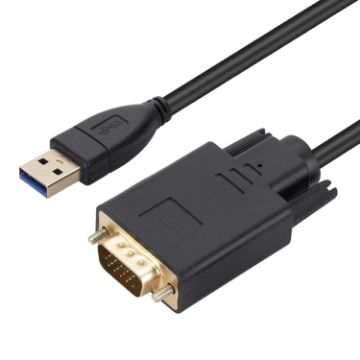1.8m USB3.0 to VGA Converter Extension Cable - Fast Data Transfer - 1